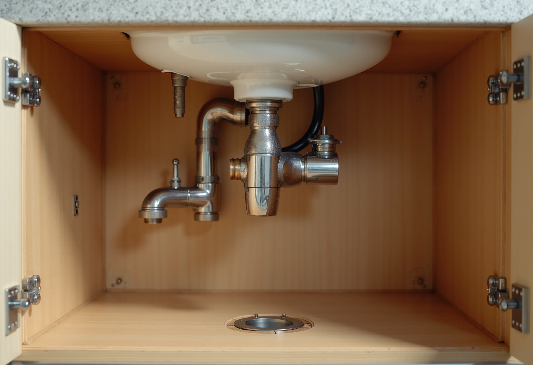 Under-sink leak repair
